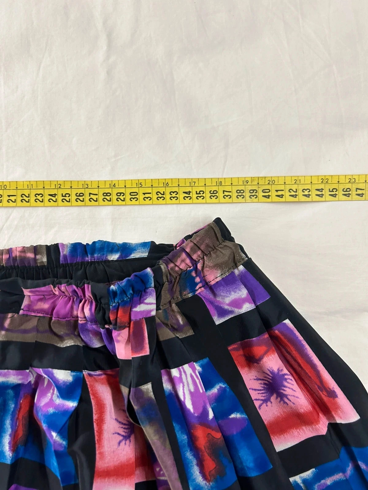 Meerkleurige vintage geprinte lange rok – photo 8